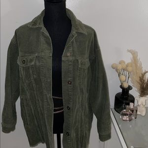 CORDUROY OLIVE JACKET